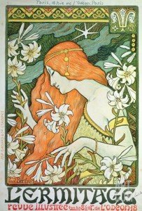 Art nouveau poster | Tessitura Bevilacqua